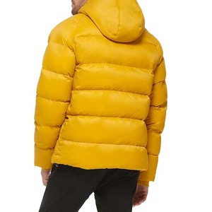 Venta al por mayor de calle de burbujas gruesas abrigos de invierno para exteriores con logotipo personalizado chaqueta acolchada para hombre con capucha chaqueta cortavientos - Product Image 2