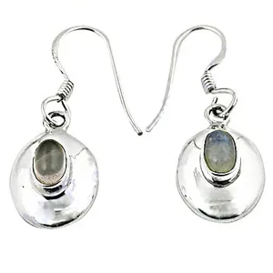 Pendientes de Plata 925 con Piedra Lunar, Joyería Moderna para Mujer, para Bodas, Fiestas, Regalo, con Forma de Corazón, Perla, Diamante, Circonita - Product Image 1