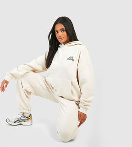 Conjunto Deportivo de Dos Piezas con Capucha para Mujer, Talla Grande, Diseño Moderno, Informal, Transpirable y Ecológico, Pantalones Deportivos con Capucha - Product Image 3