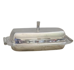 Beurrier personnalisé en acier inoxydable avec finition argentée gravée pour table à manger pour la cuisine à domicile - Product Image 4