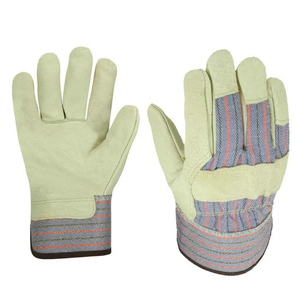 Guantes de trabajo de contracción transpirables resistentes al calor Guantes de seguridad de cuero dividido de alta calidad duraderos Guantes DE TRABAJO protectores de mano - Product Image 6