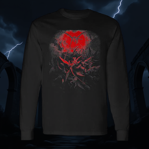 Camiseta de Manga Larga Unisex con Cuello Redondo y Estampado Digital de Gustave Dore Michael Casts Out Fallen Angels 1866, Promocional para Adultos - Product Image 3