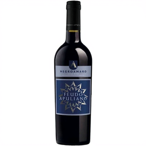 Feudo Apuliano Negroamaro Salento IGP Bold Mediterranean 750ml Red <b>Wine</b> 6 Bottles Per Box - Product Image 2