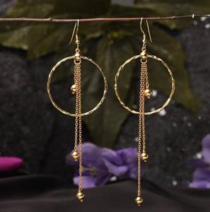 Pendientes de aro de cadera de oro modernos de fabricación india Accesorio de moda perfecto para todos los días Uso disponible para cantidad a granel - Product Image 5