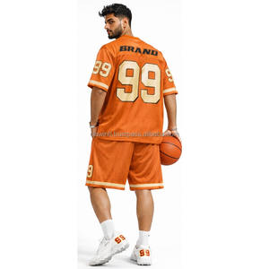 Maillot de football américain respirant brodé sur mesure pour hommes, avec patch cousu, vente en gros d'usine - Product Image 5