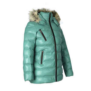 Veste en duvet bouffante légère pour femmes sur mesure nouveau style fermeture éclair complète avec rembourrage en coton longue et respirante - Product Image 3