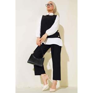 Conjunto Rayas Tres Piezas 2 Piezas Negro - Product Image 3