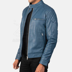 2025 Veste en cuir véritable Offre Spéciale personnalisée High Street Slim Fit pour hommes - Product Image 2