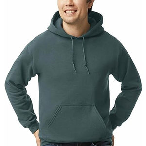 Fabricants de sweat à capuche de haute qualité personnalisé unisexe coupe régulière lourd uni noir poche et logo votre logo ou logo de marque à capuche - Product Image 5