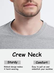 Camiseta de bolsillo informal de algodón 100% antiarrugas de alta calidad para hombre, camisetas ajustadas transpirables de tela de punto duradera - Product Image 6