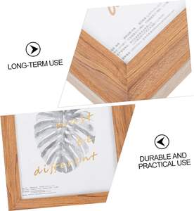 1pc cadre photo tableau photo pour bureau présentoir en bois cadre photo rétro cadre photo rustique - Product Image 3