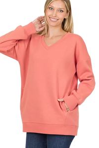 Sweat à capuche et sweat-shirt surdimensionné pour femme survêtement tricoté léger de taille XS avec col à capuche en gros - Product Image 4