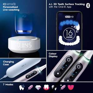 Cepillo de Dientes Eléctrico Recargable Oral-B IO Series 9 Limited de Silicona Médica (2) Limpieza Definitiva (1) Cuidado Suave IPX8 Resistente al Agua - Product Image 5