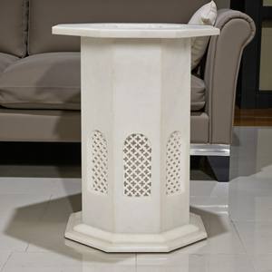 Grossiste et fabricant indien de dessus de table à manger incrusté de marbre blanc de forme ronde pour l'hôtel et la décoration intérieure - Product Image 4