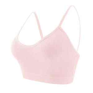 Sujetador deportivo sin costuras para mujer para gimnasio, entrenamiento, Yoga, Fitness, correr, Top, ropa deportiva y de calle, sujetador transpirable, chaleco - Product Image 4