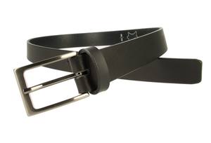 Ceinture en cuir noir pour hommes avec boucle en métal pistolet Authentique 100% Ceinture en cuir véritable pour hommes vintage - Product Image 4