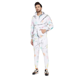 ชุดวอร์มสำหรับผู้ชายแบบลำลองและชุดกีฬาพิมพ์ลายมัดย้อม - Product Image 3