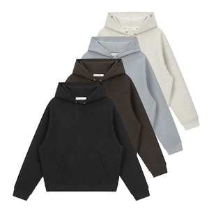 Vente chaude 500 Gsm Logo personnalisé sweats à capuche pour hommes haute qualité poids lourd ample surdimensionné polaire XS taille avec motif imprimé - Product Image 4