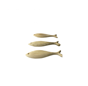 Gros jouets de pêche artisanaux en bois/poisson en bois de couleur peinte pour tenture murale en bois maison et jeu en bois - Product Image 4