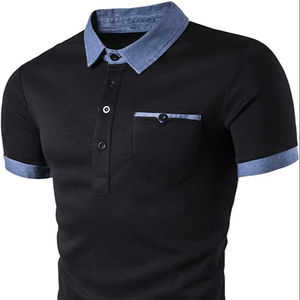 Premium Men's for <b>Polo</b> <b>Shirts</b> Custom Logo Embroidery Printing Solid Canvas Direct Factory Wholesale Supply OEM ODM Services - Product Image 1