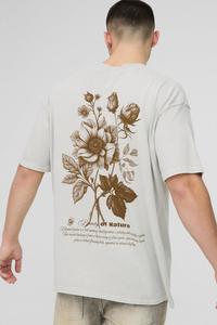Venta caliente transpirable hombres piedra de gran tamaño oficial estampado Floral lavado camiseta Streetwear hombres camiseta hecha en fábrica hombres camisetas - Product Image 5