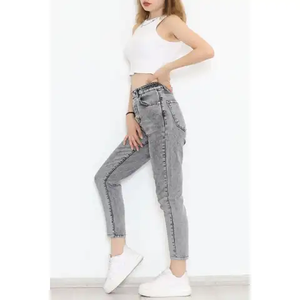 Pantalons en jean pour femmes très vendus, coupe skinny, 100% coton, design personnalisé pour la vente en gros, nouvelle mode - Product Image 4