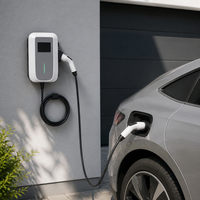 Borne de recharge murale AC 7kW pour véhicules électriques, chargeur lent avec démarrage par code QR, pour voitures BYD