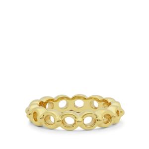 Anillo Apilable Midas de Titanio Chapado en Oro de 18K - Joyería Geométrica Vintage de Moda, Resistente al Agua - Product Image 2