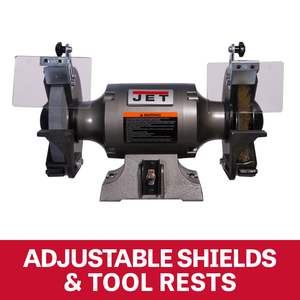 Amoladora de Banco Industrial de 8 Pulgadas con Rueda de Alambre, 3450 RPM, 1 HP, 115V, 1 Fase, Fuente de Alimentación Eléctrica para Pulir - Product Image 4