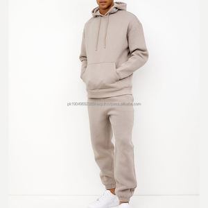 Nuevo Chándal Deportivo de Moda, Color Sólido, Tejido Grueso, Sudadera con Capucha, 100% Algodón, Trajes Deportivos para Hombre - Product Image 2