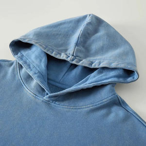 Sudadera con Capucha Oversize para Hombre, con Logotipo Personalizado, Estilo Vintage Lavado Ácido, 100% Algodón Pesado, Sin Cordones, Forro Polar, Bordada, para Invierno - Product Image 2