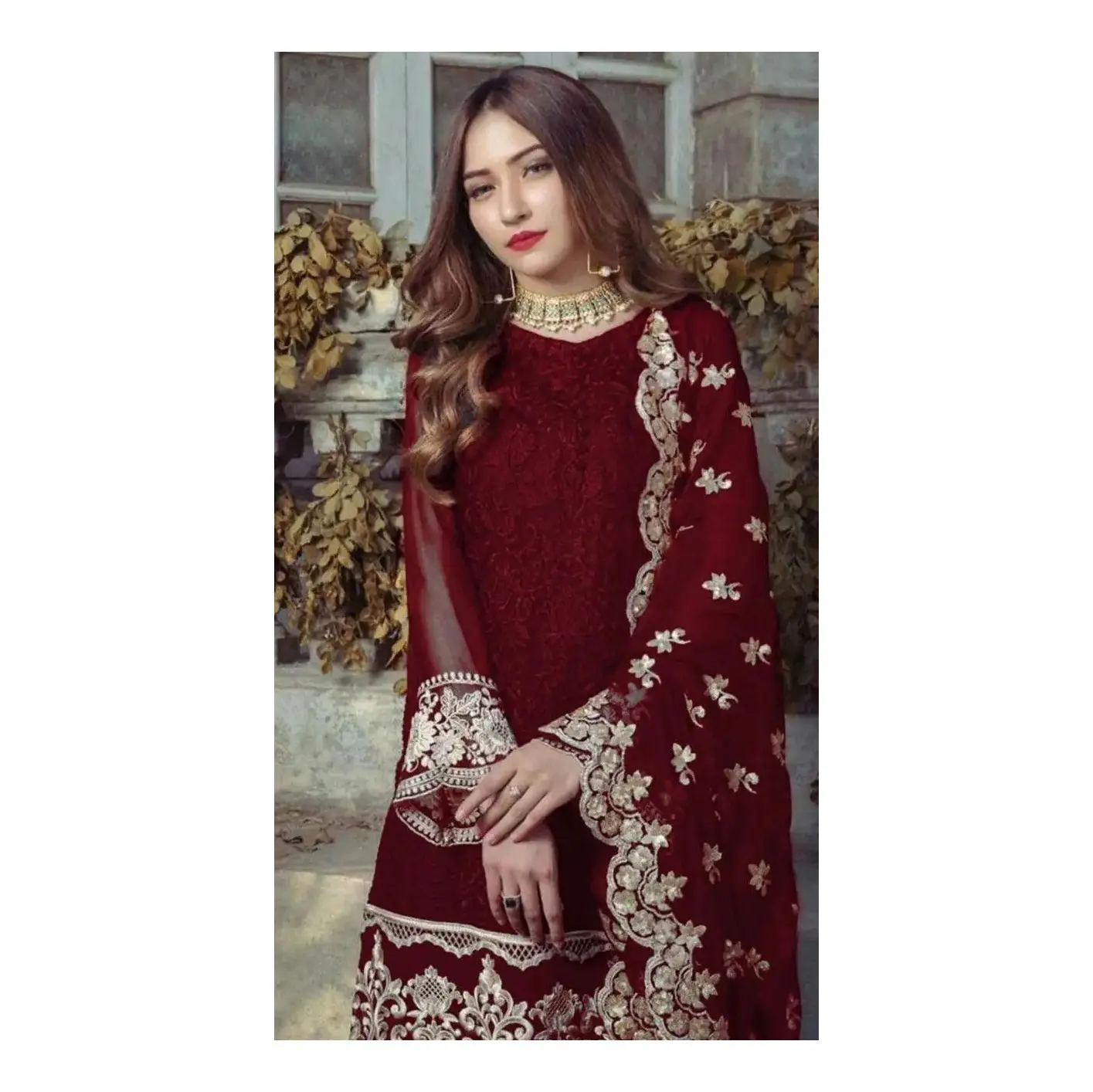 Kualitas Terbaik gaun Salwar setelan pesta memakai India Pakistan wanita Shalwar Kameez produk untuk dijual