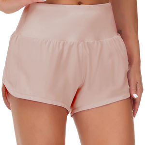 Wholesale Custom High Waist <b>Women's</b> Gym <b>Shorts</b> 25 Colors Breathable Polyester Athletic Yoga & Biker Booty Running <b>Shorts</b> - Product Image 1