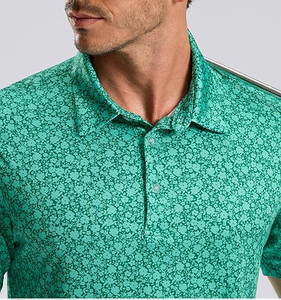 Hombres de alta calidad para Polos personalizados transpirables Anti-Pilling Color sólido tejido de punto Casual diseño liso al por mayor - Product Image 2