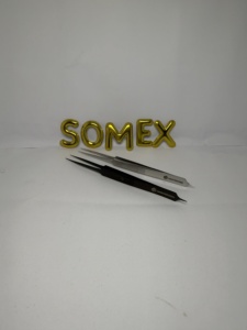 Nuevas pinzas de pestañas de acero inoxidable profesionales personalizadas al por mayor - Product Image 2