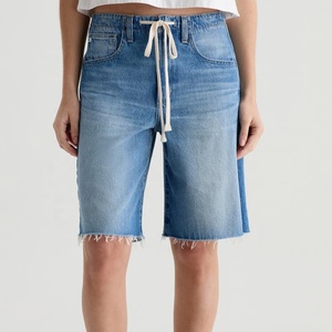 กางเกงขาสั้นผ้าแคนวาสสีกลางเอวระบายอากาศสำหรับผู้หญิงใส่ในฤดูร้อนแห้งเร็วเป็นมิตรกับสิ่งแวดล้อม - Product Image 1