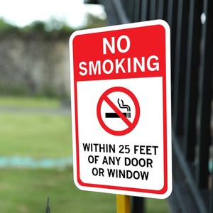 Hot Selling No Smoking Home Office Sign Portrait Fade Resistant Indoor Outdoor Safety Notice Sign - Product Image 2