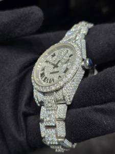 Reloj de Lujo para Mujer con Moissanita 925, Calidad VVS, Pasa Prueba de Diamantes, 100% Auténtico, Joyería VVS1 para Hip Hop - Product Image 2