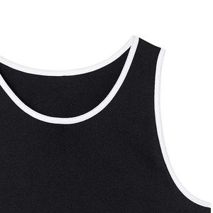 T-shirt Gym Fitness Workout Vest Men's Clothing High Street Style Cotton Breathable Summer <b>Tank</b> <b>Tops</b> Men's <b>Black</b> Color Plus Size - Product Image 3