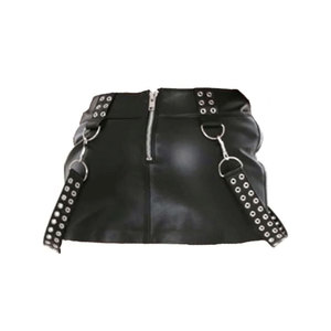 Top traditionnel écossais en cuir Kilt pour les femmes nouvelle tendance de la mode écossais couleur unie poche Highland femmes en cuir Kilt - Product Image 6