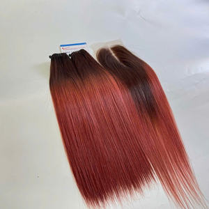 Bon marché Extensions de cheveux de trame vietnamiens étirés en double dentelle de différentes couleurs Cheveux humains - Product Image 2