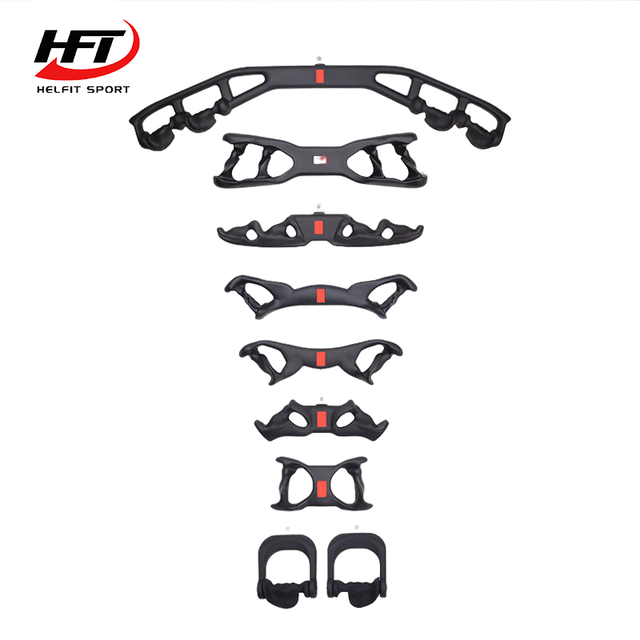 Full Set Multi Shape Ergonomic Grips Lat Pulldown Seated Row Cable Machine Attachments