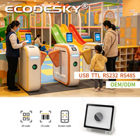 Module de lecteur de codes-barres ECodeSky EMT8621AL RS485 1D 2D PDF417 pour l'obscurité totale