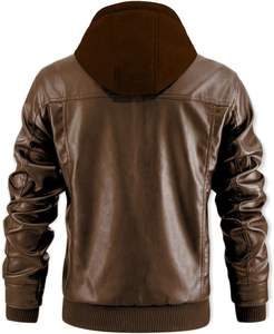Veste en cuir pour homme sur mesure, veste en cuir pour motard, cuir véritable vieilli, matériau de qualité supérieure, veste pour homme - Product Image 4