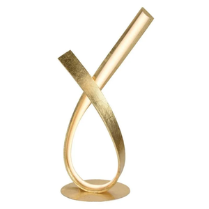 Sculpture de finition dorée moulée en métal de meilleure qualité avec base en marbre Sculpture d'ornements décoratifs pour la décoration de bureau/maison - Product Image 5