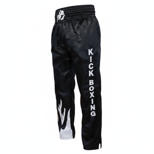 Pantalon de Muay Thai / Sur mesure / 100% Polyester avec logo personnalisé, écologique, respirant, décontracté, pour homme, effet délavé - Product Image 5