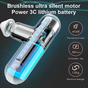 LJ Vente en gros Électrique Impulse Professional Mini Charging Fascia Gun <span class=keywords><strong>Accessories</strong></span> Wireless Vibration Portable <span class=keywords><strong>Massage</strong></span> Gun - Product Image 4