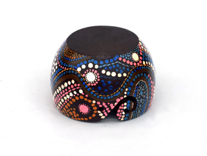 Bol en fil de bois peint à la main accessoires de crochet à tricoter bol en fil cadeau de Noël fonctionnel et cadeau de fête des mères - Product Image 3