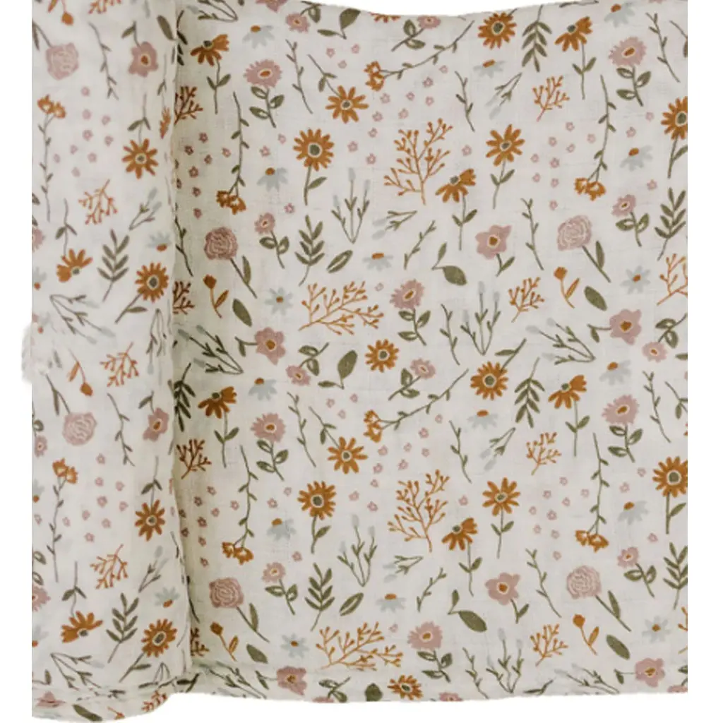 Harvest Floral Muslin Swaddle Blanket Different prints new born baby swaddle