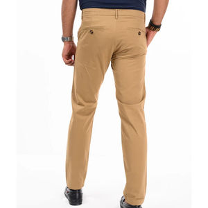 Vente en gros de pantalons d'affaires vierges kaki pour hommes pantalon décontracté en coton kaki spandex chino pantalons pour hommes kaki personnalisé OEM - Product Image 6